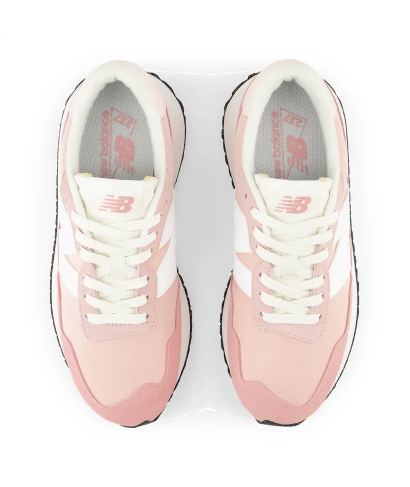 237v1 Women's Retro Sneaker - Pink Sand with White