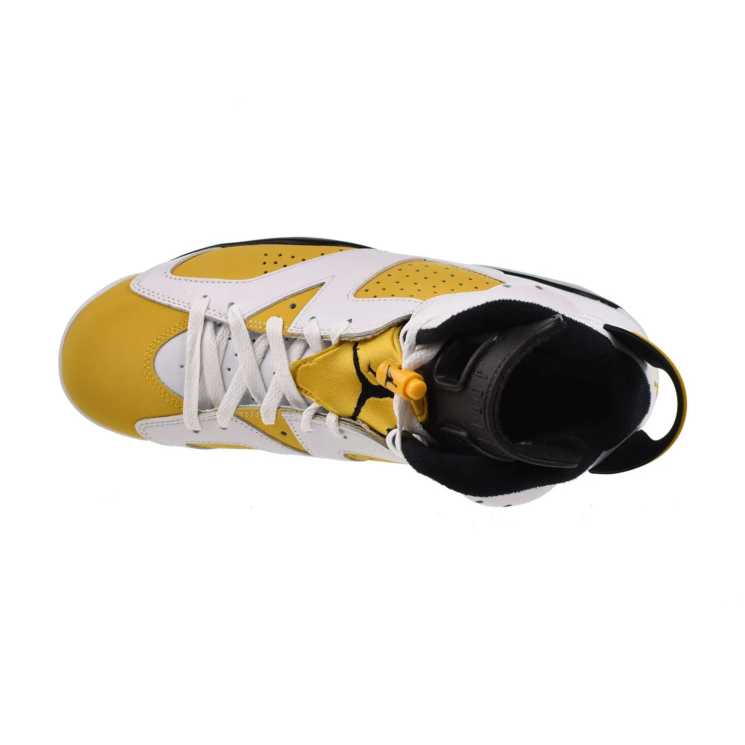 Air Jordan 6 Retro Men's Shoes Yellow Ochre-Black-White