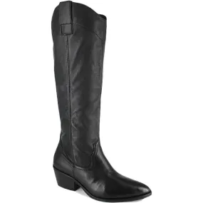 Artisan By Zigi Womens Aylivia Leather Pointed Toe Knee-High Boots