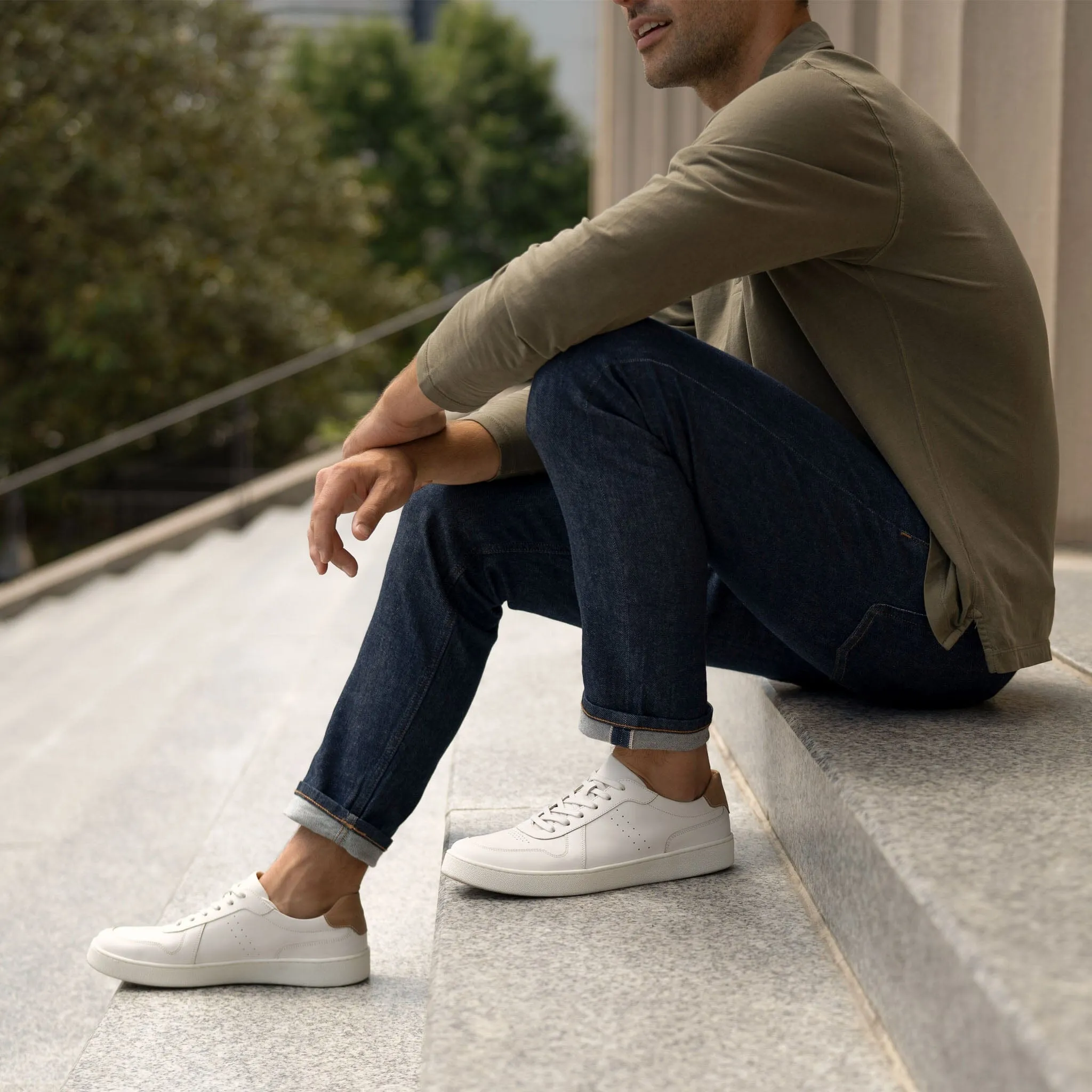 Beto Go-To Court Sneaker White