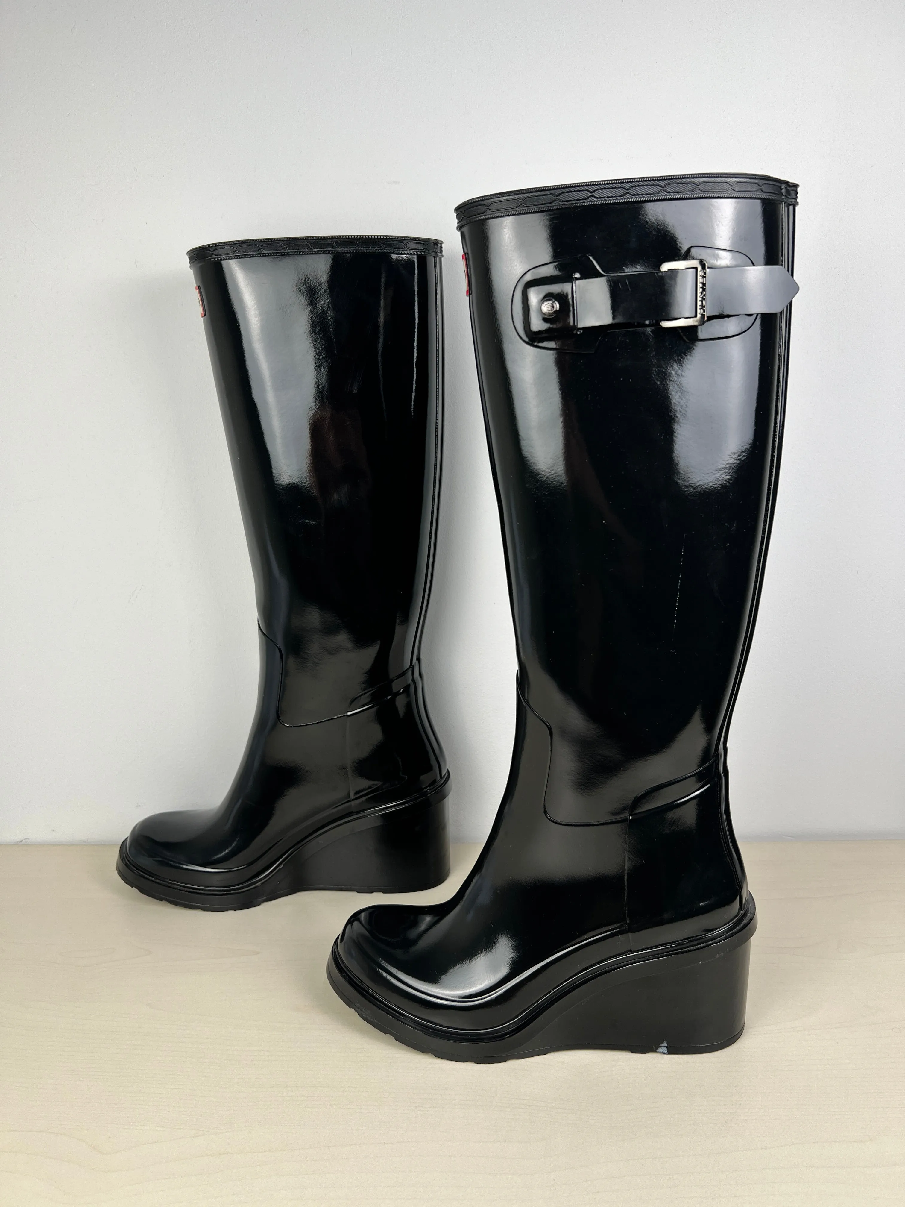 Black Boots Rain Hunter, Size 7