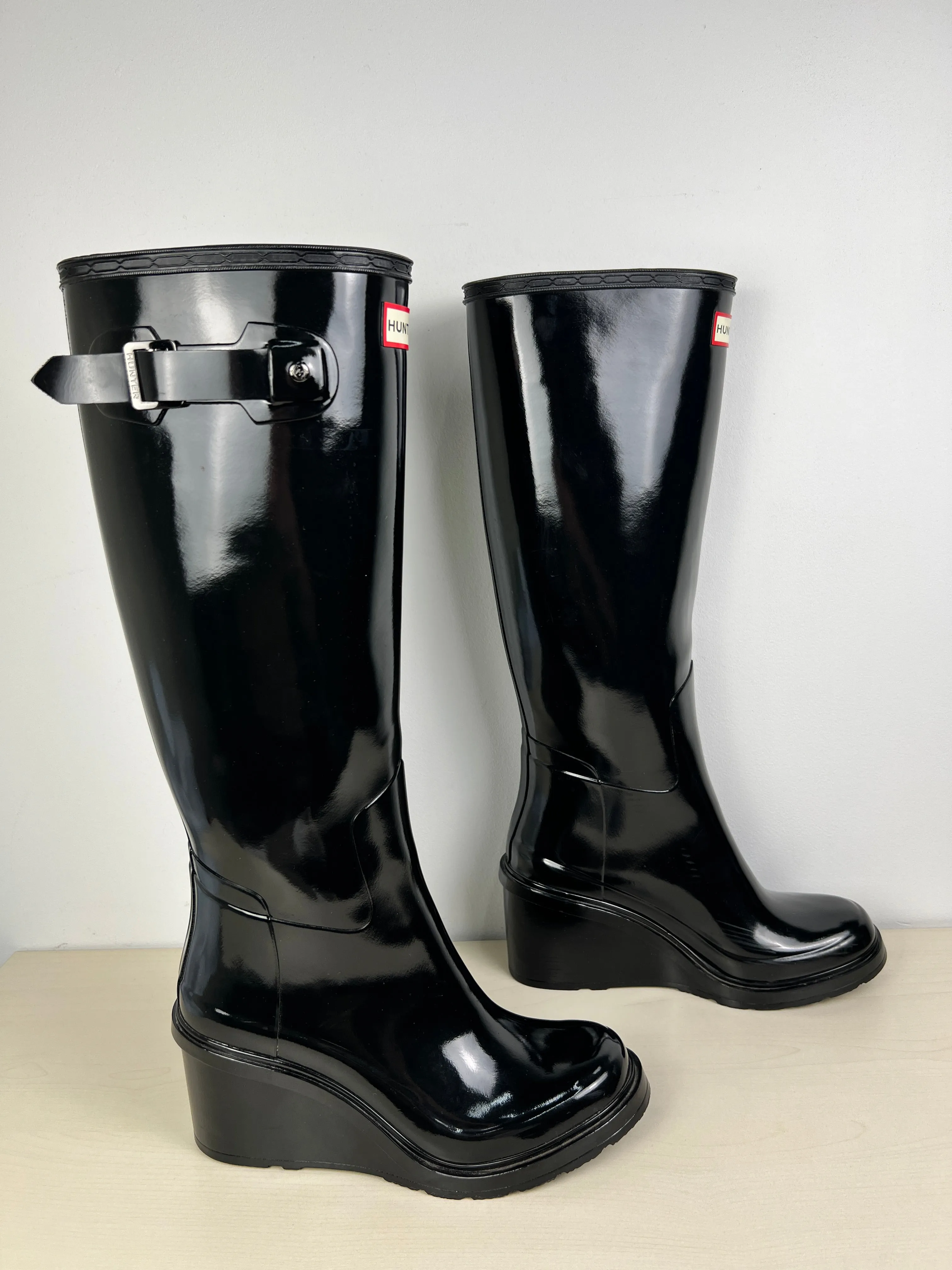 Black Boots Rain Hunter, Size 7