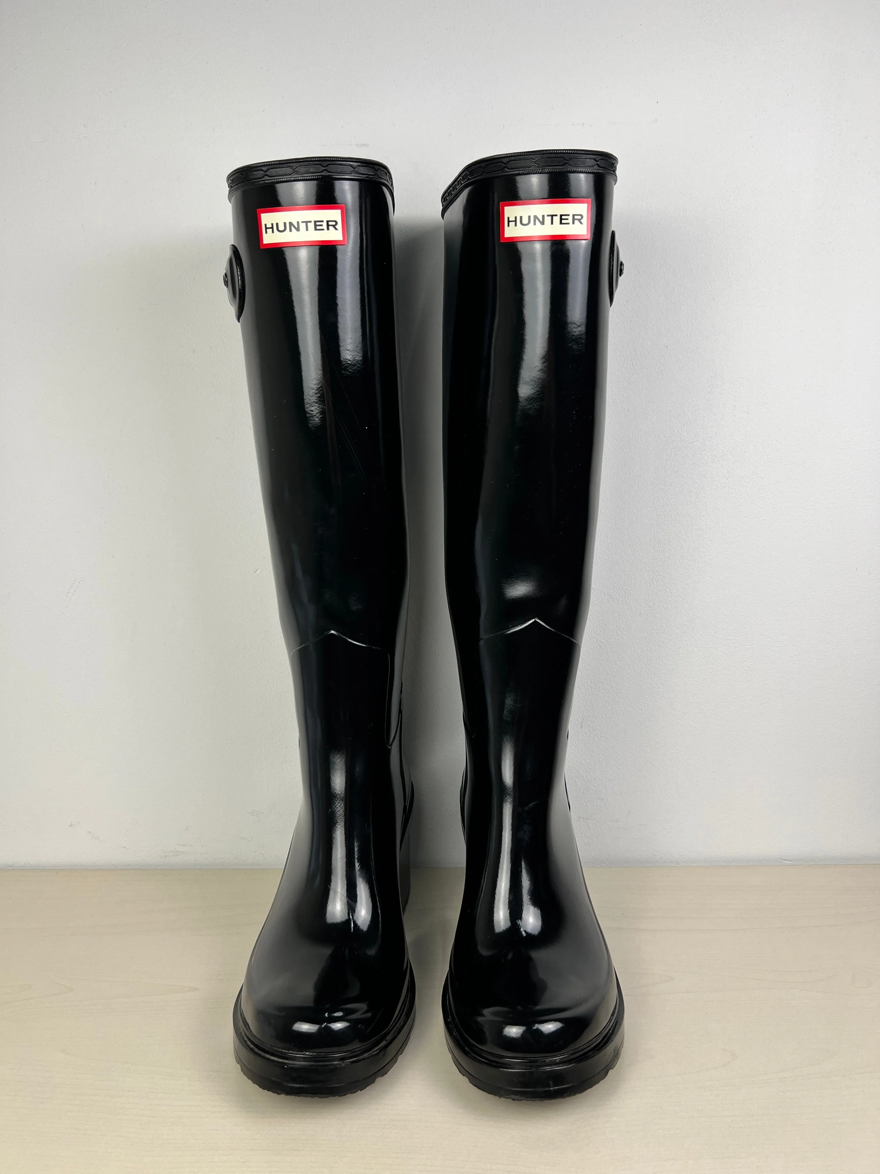 Black Boots Rain Hunter, Size 7