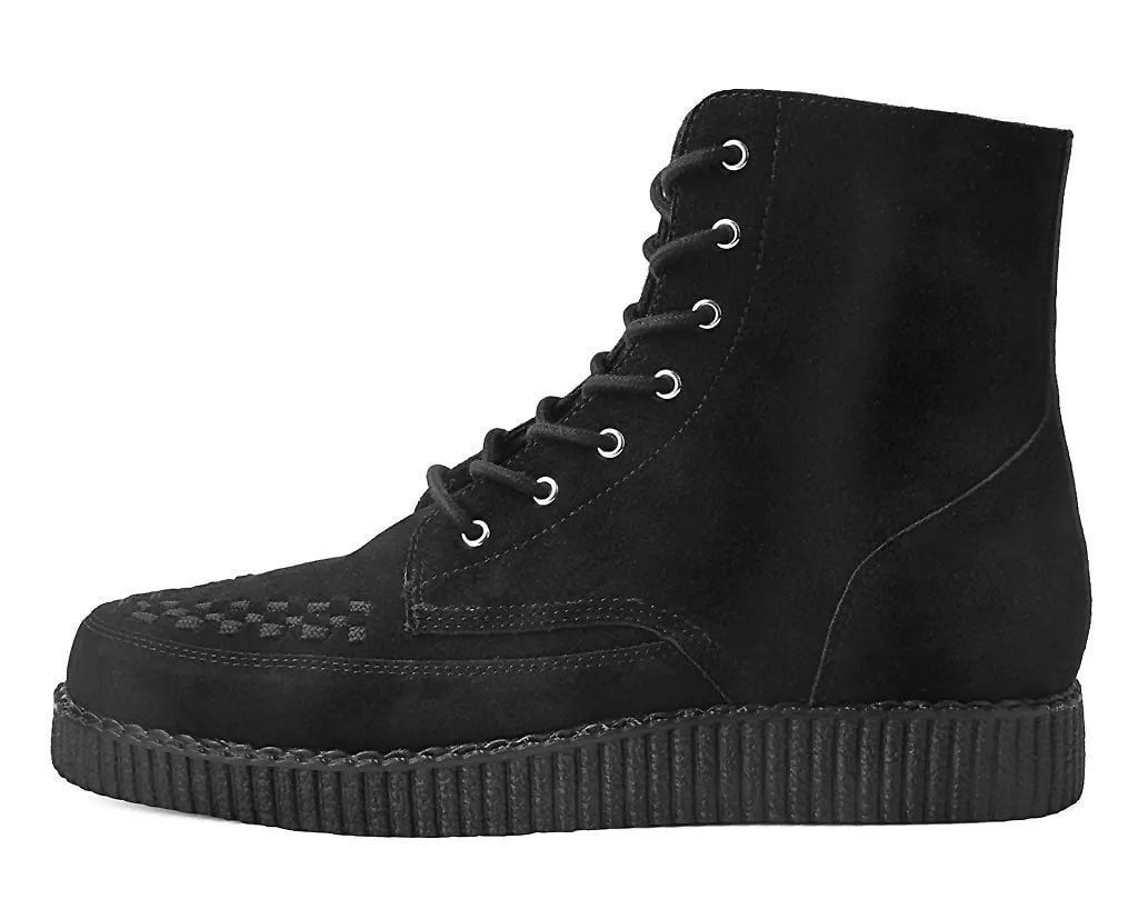 Black Suede 7-Eye Viva Low Boot