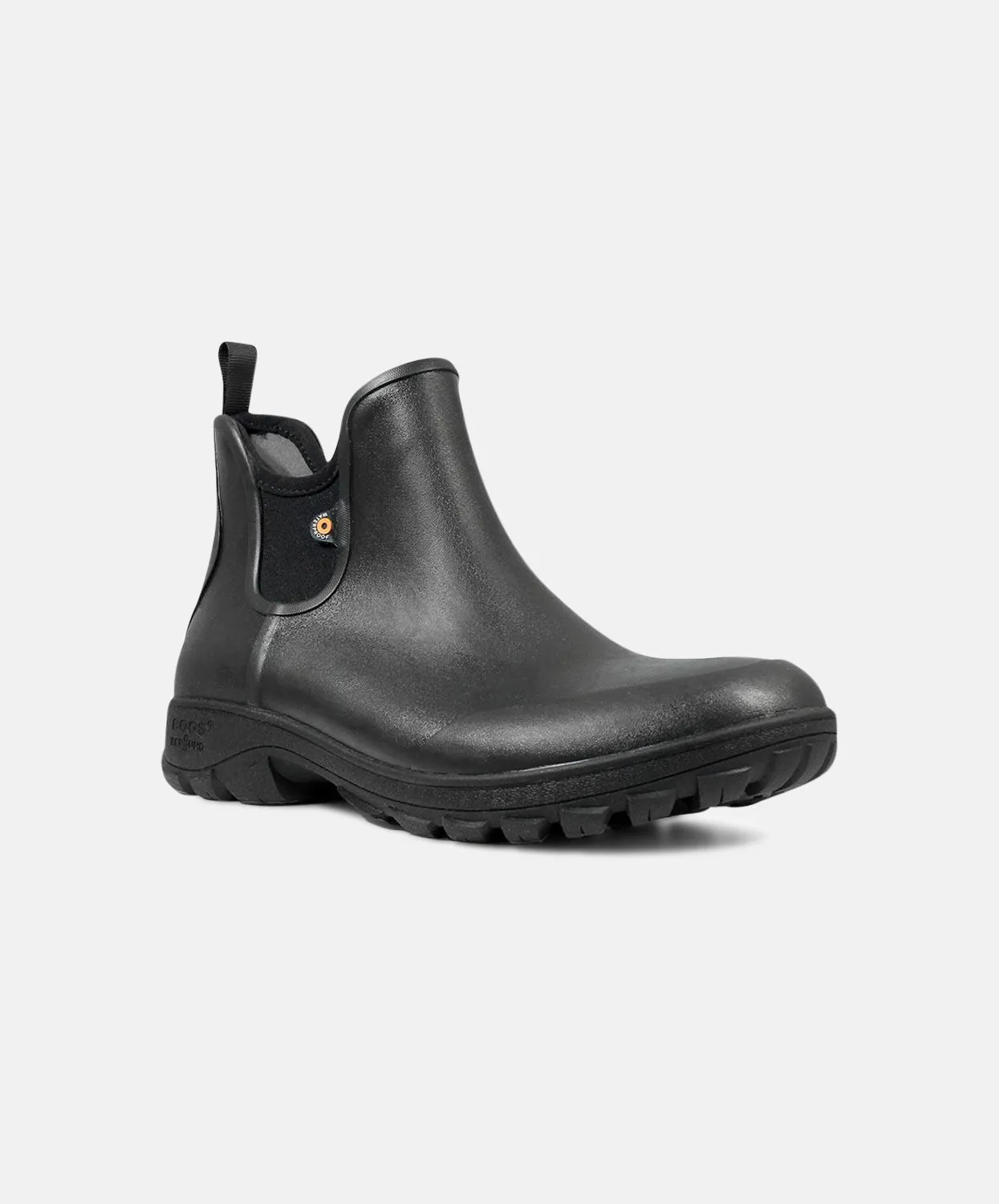 BOGS Sauvie Slip On Black Mens Waterproof Boots