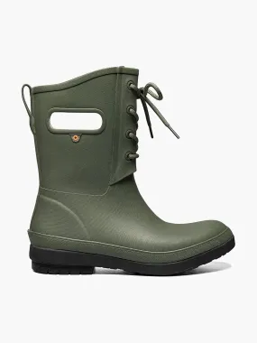 Bogs - Women's Amanda II Lace Green Rain Boots