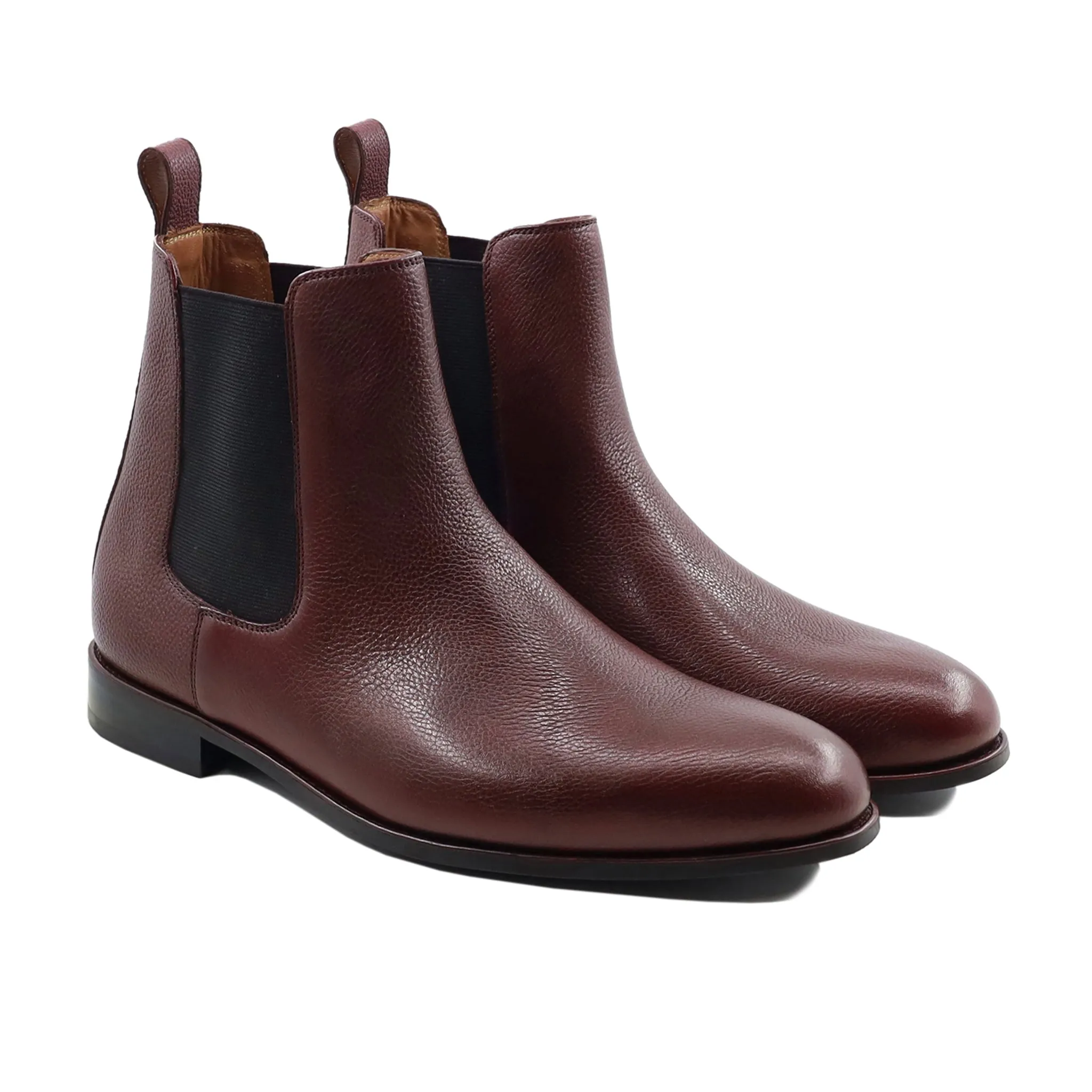 CAMELLIA - OXBLOOD PEBBLE GRAIN CHELSEA BOOT