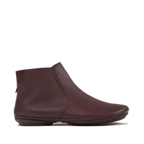 Camper Burgundy leather ankle boots for women   