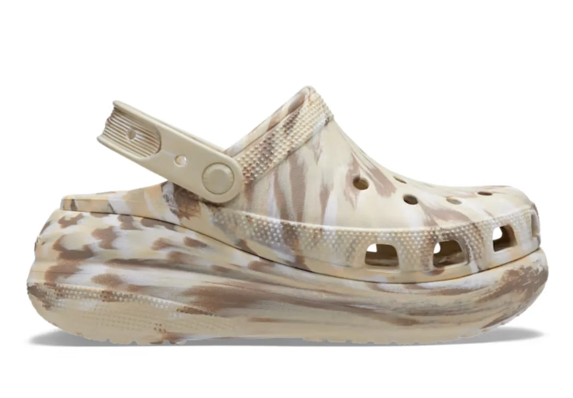 Crocs Crush Clog Marbled Bone