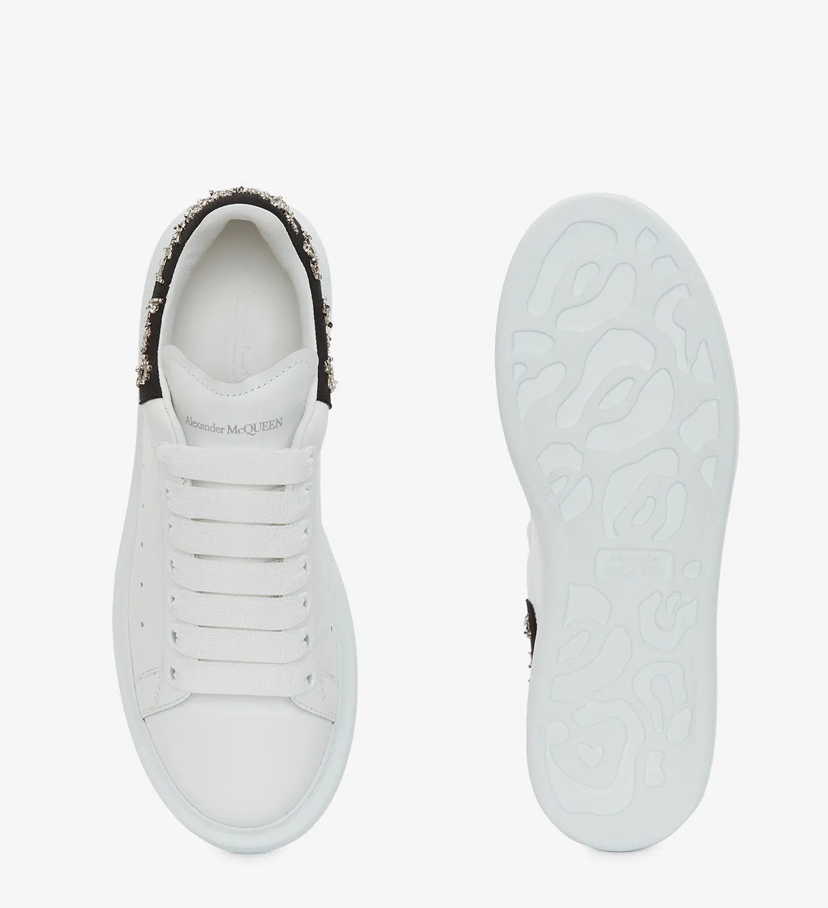 Crystal Tab ES Sneakers, White/Black