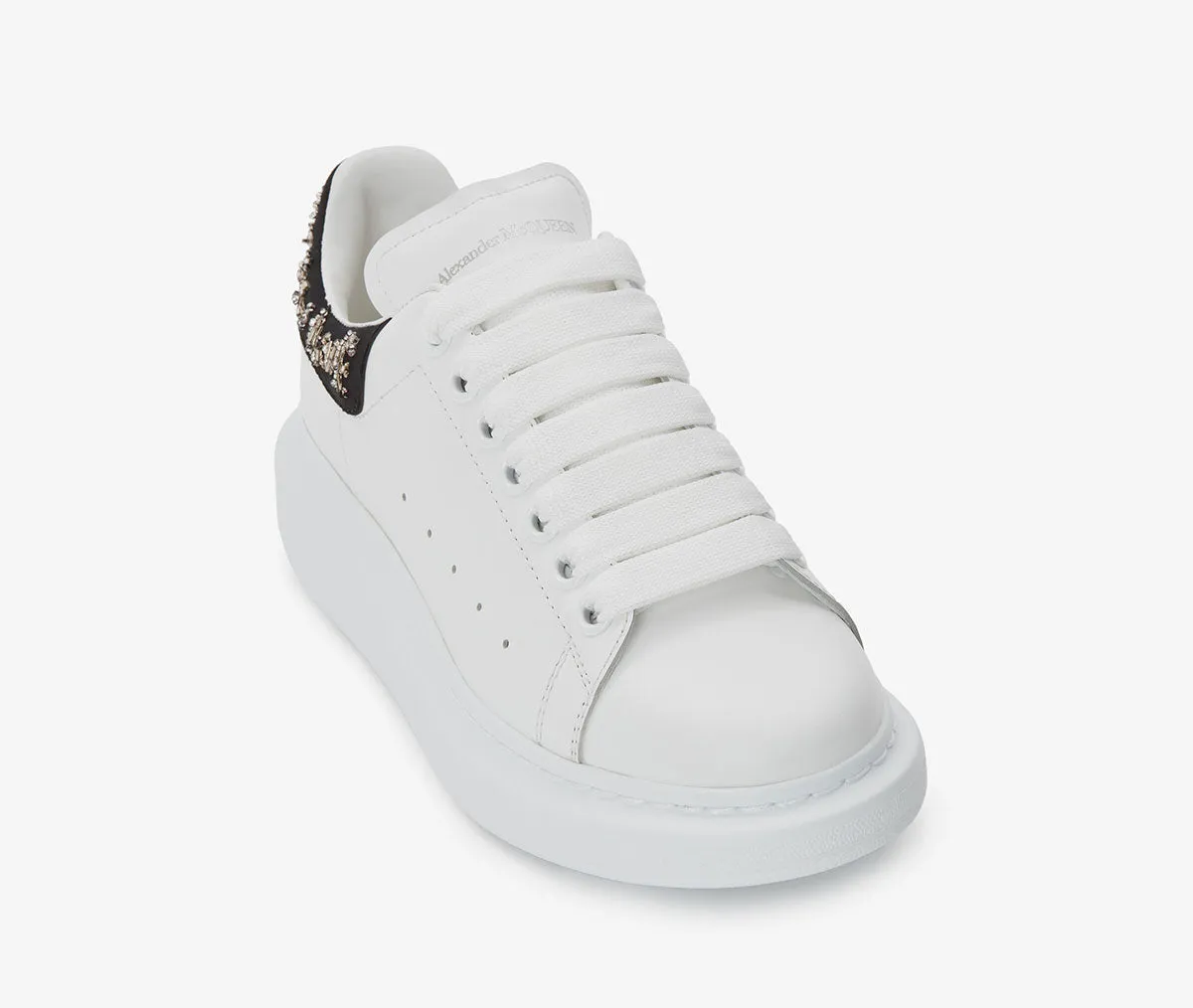 Crystal Tab ES Sneakers, White/Black