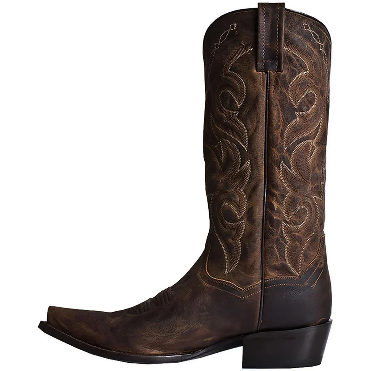 Dan Post Mens Leather Detail Stitching Cowboy, Western Boots