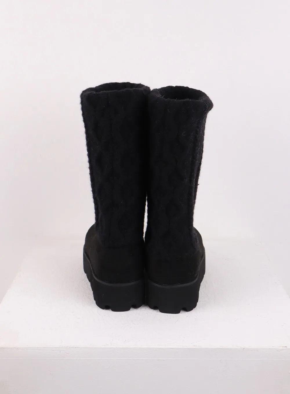 Faux Shearling Knee Boots CJ423