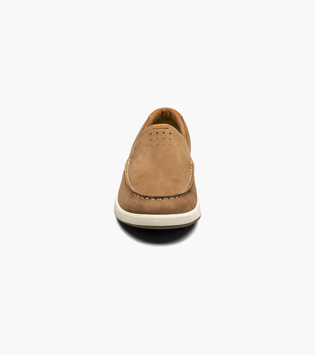 'Florsheim' Men's Crossover Moc Toe Slip On Sneaker - Mushroom