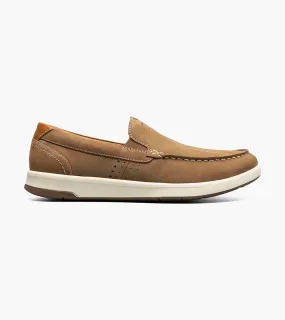 'Florsheim' Men's Crossover Moc Toe Slip On Sneaker - Mushroom