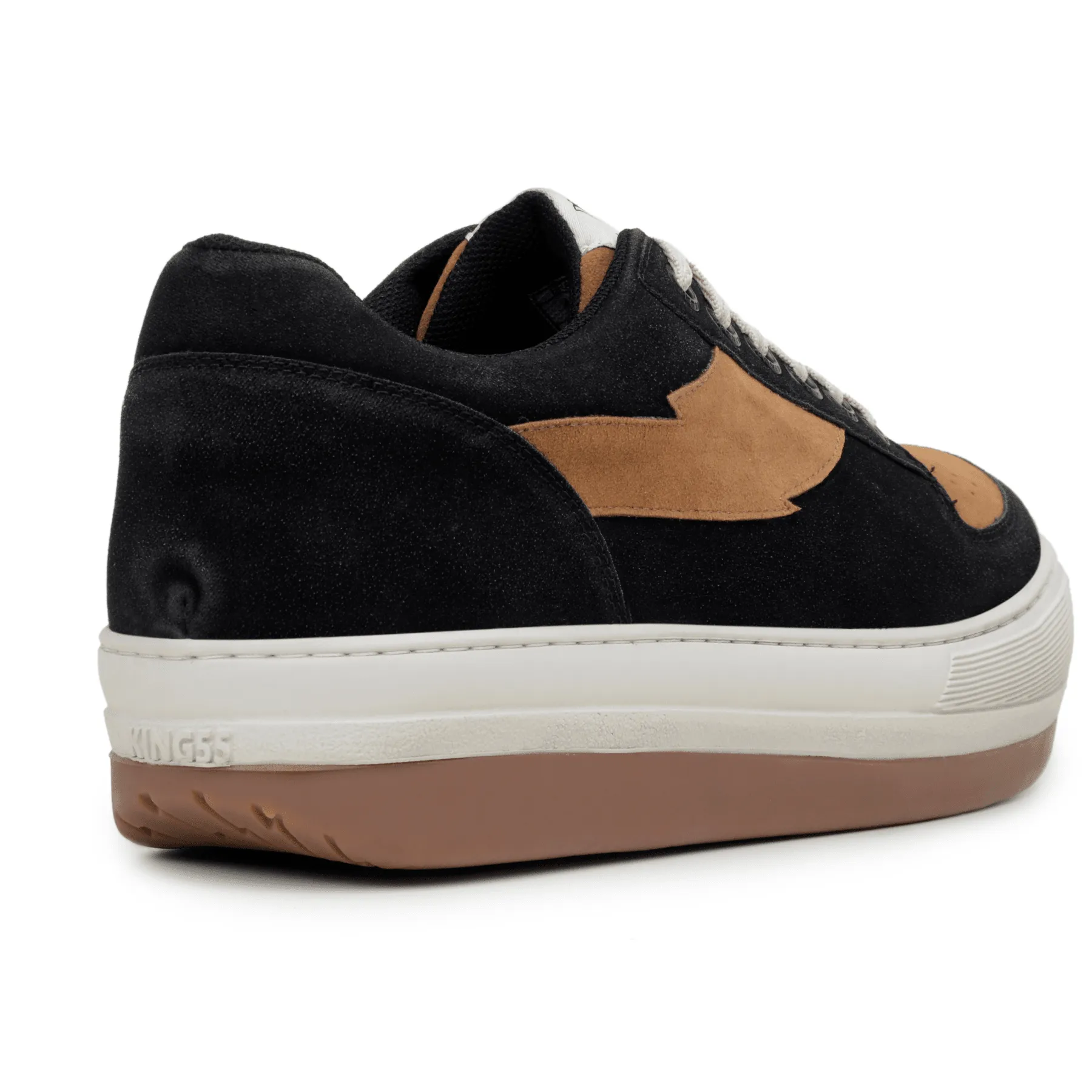 'Harajuku' vegan low-top sneaker by King55 - Black and Tan