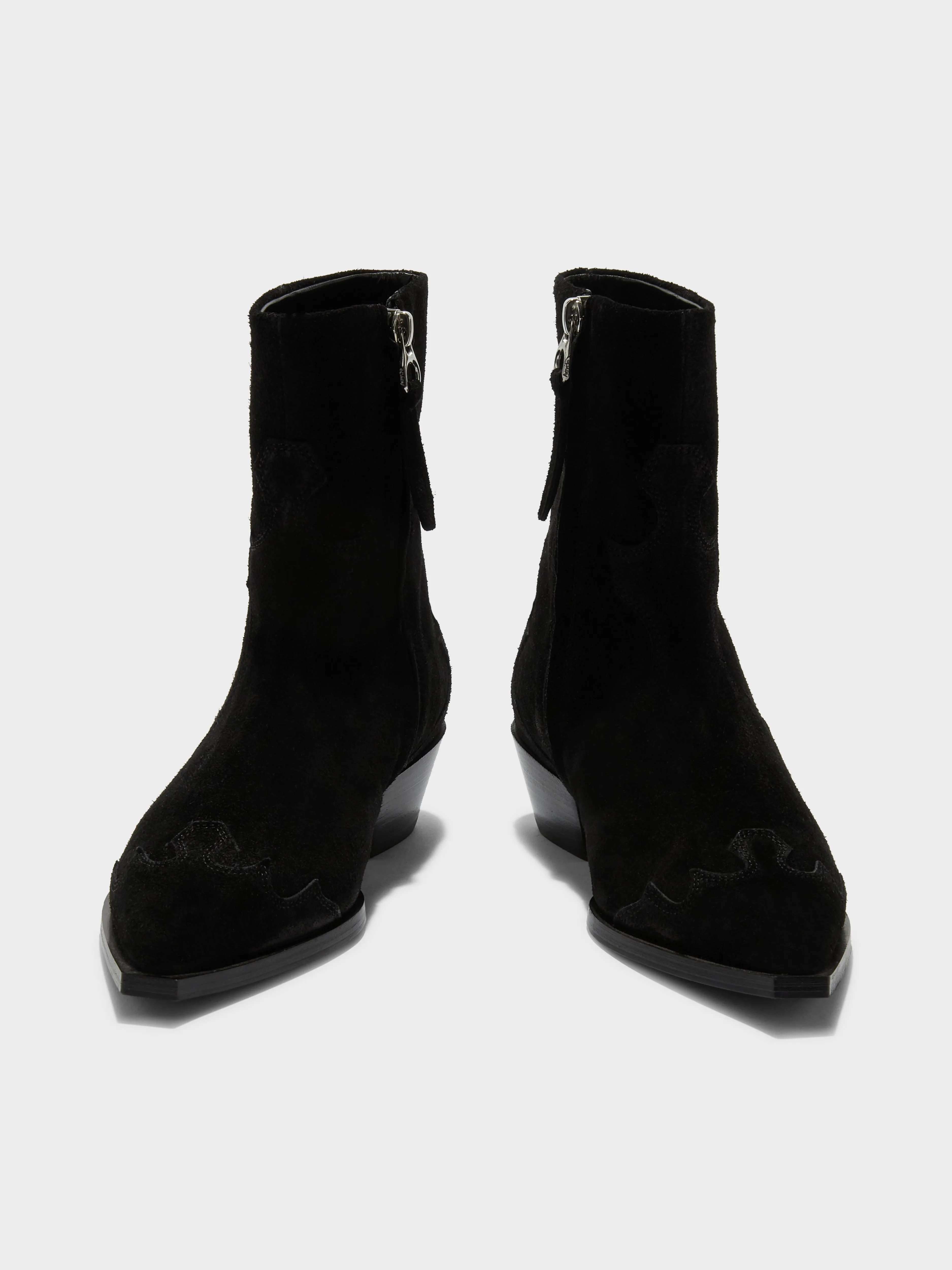 Hester Suede Cowboy Boots