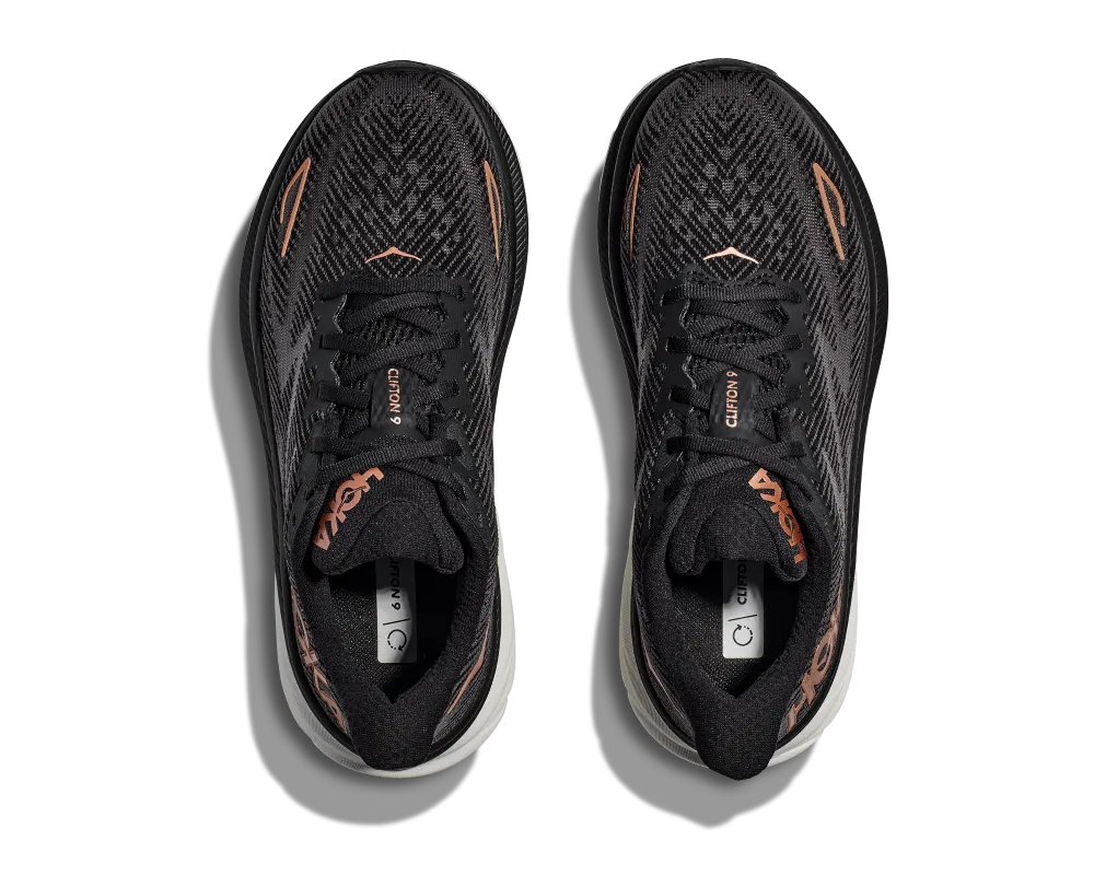 'Hoka' Women's Clifton 9 - Black / Copper