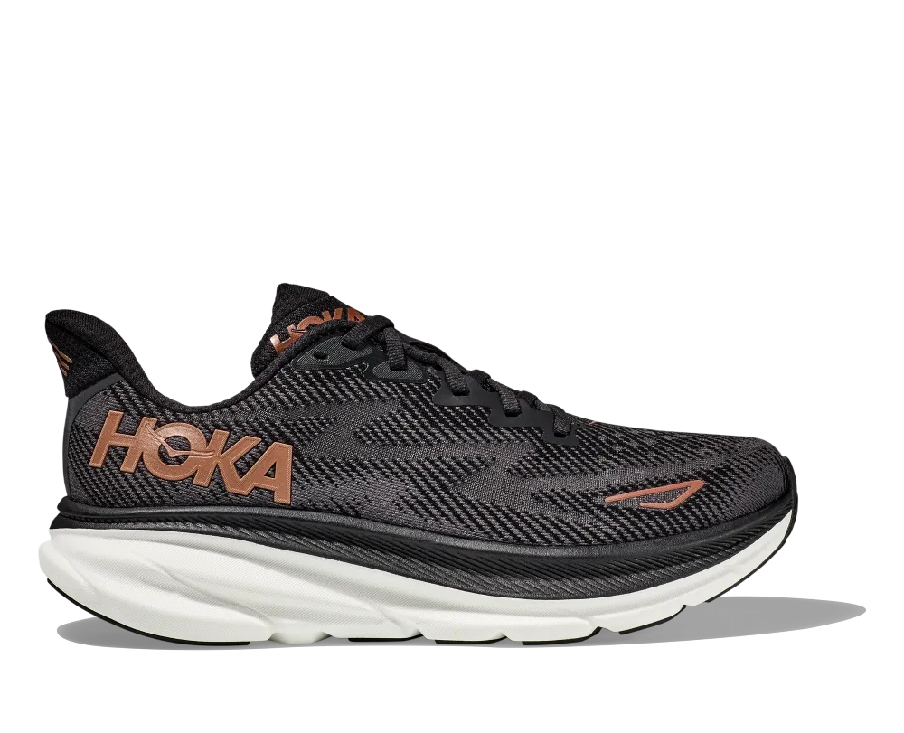 'Hoka' Women's Clifton 9 - Black / Copper