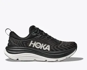 'HOKA' Women's Gaviota 5 - Black / White (Wide)