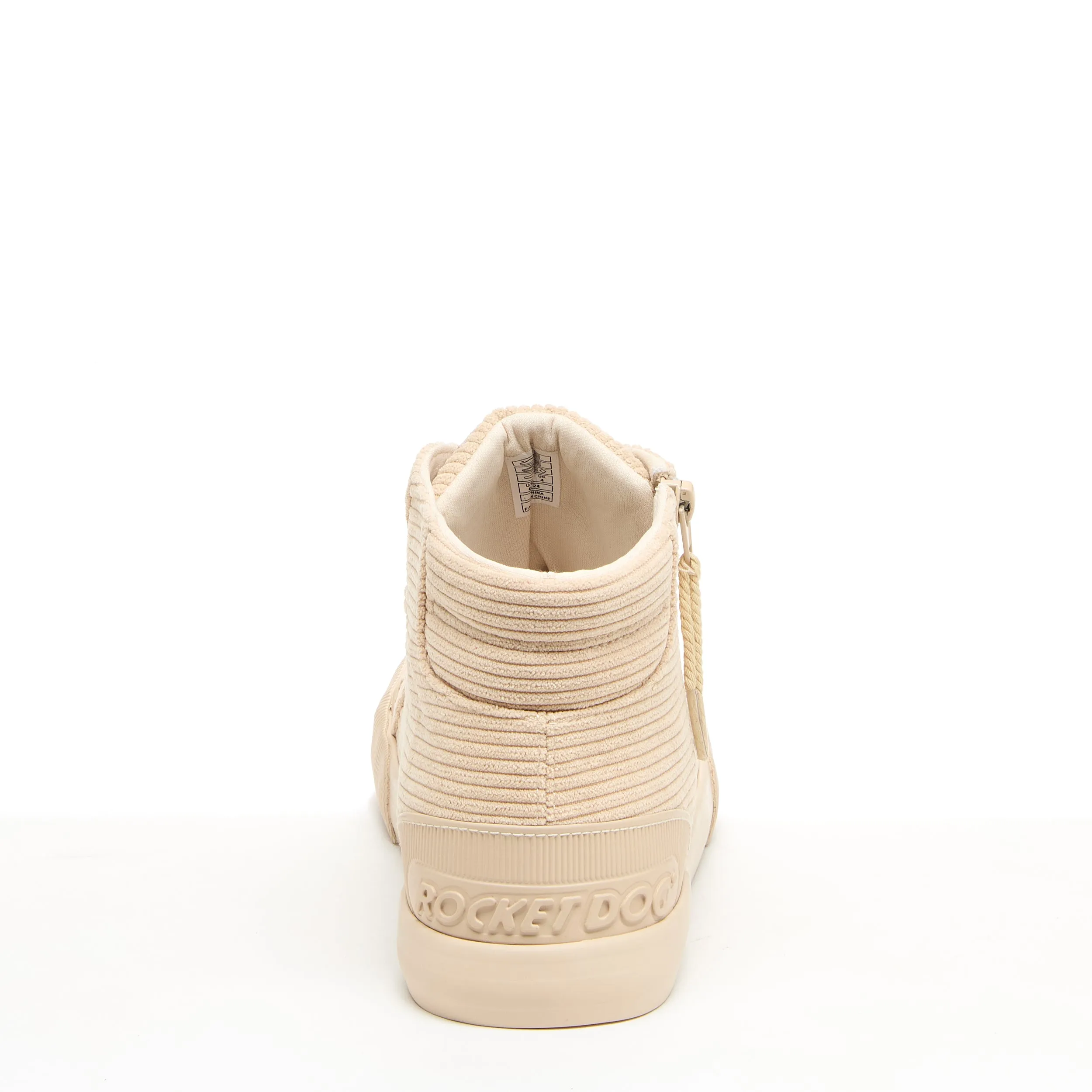 Jazzin Natural Corduroy High Top Sneaker