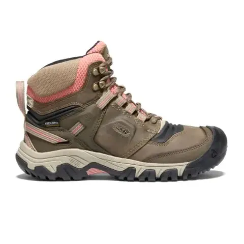 Keen Ridge Flex Mid Waterproof Boot (Women) - Timberwolf/Brick Dust