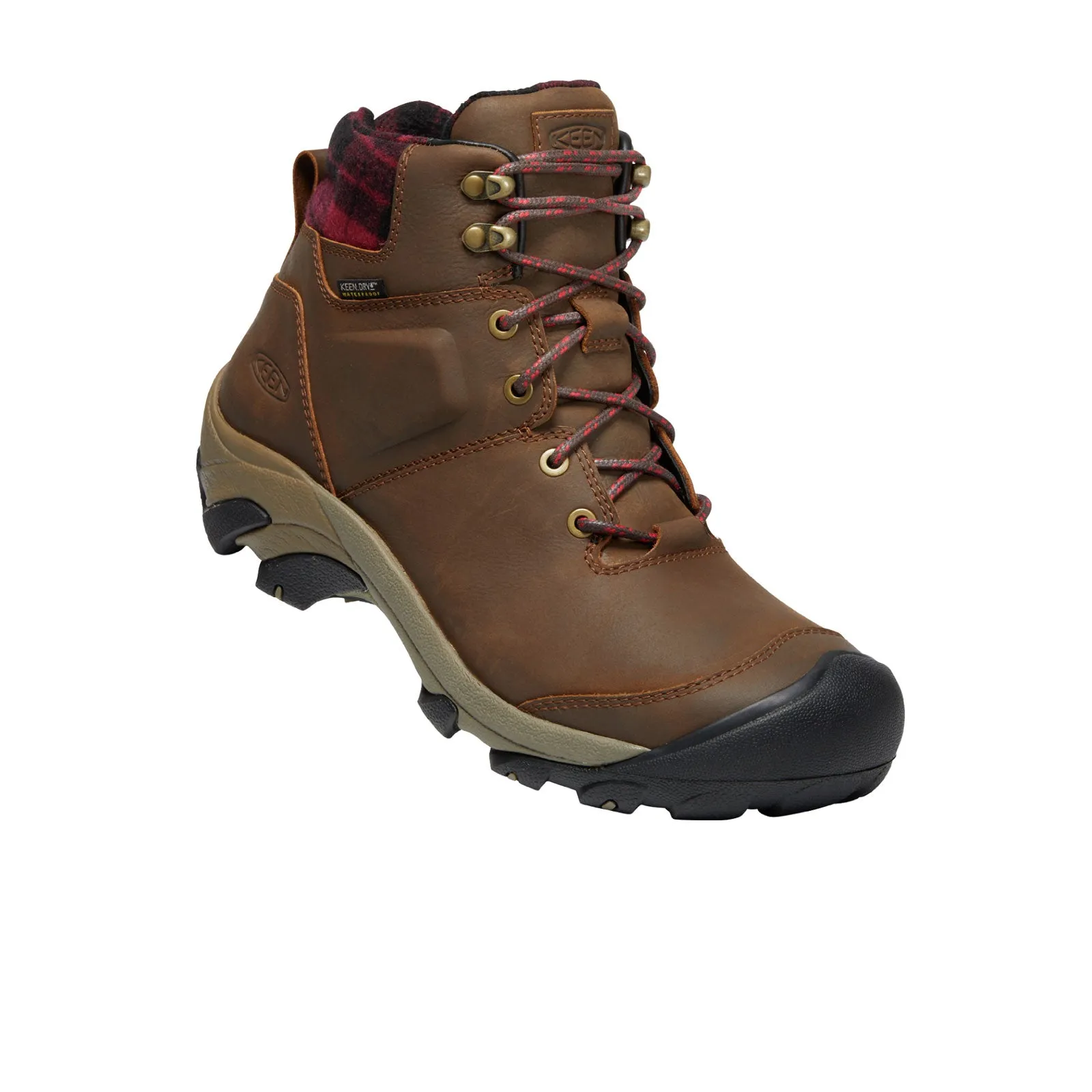 Keen Targhee II Winter Waterproof Boot (Men) - Dark Earth/Red Plaid