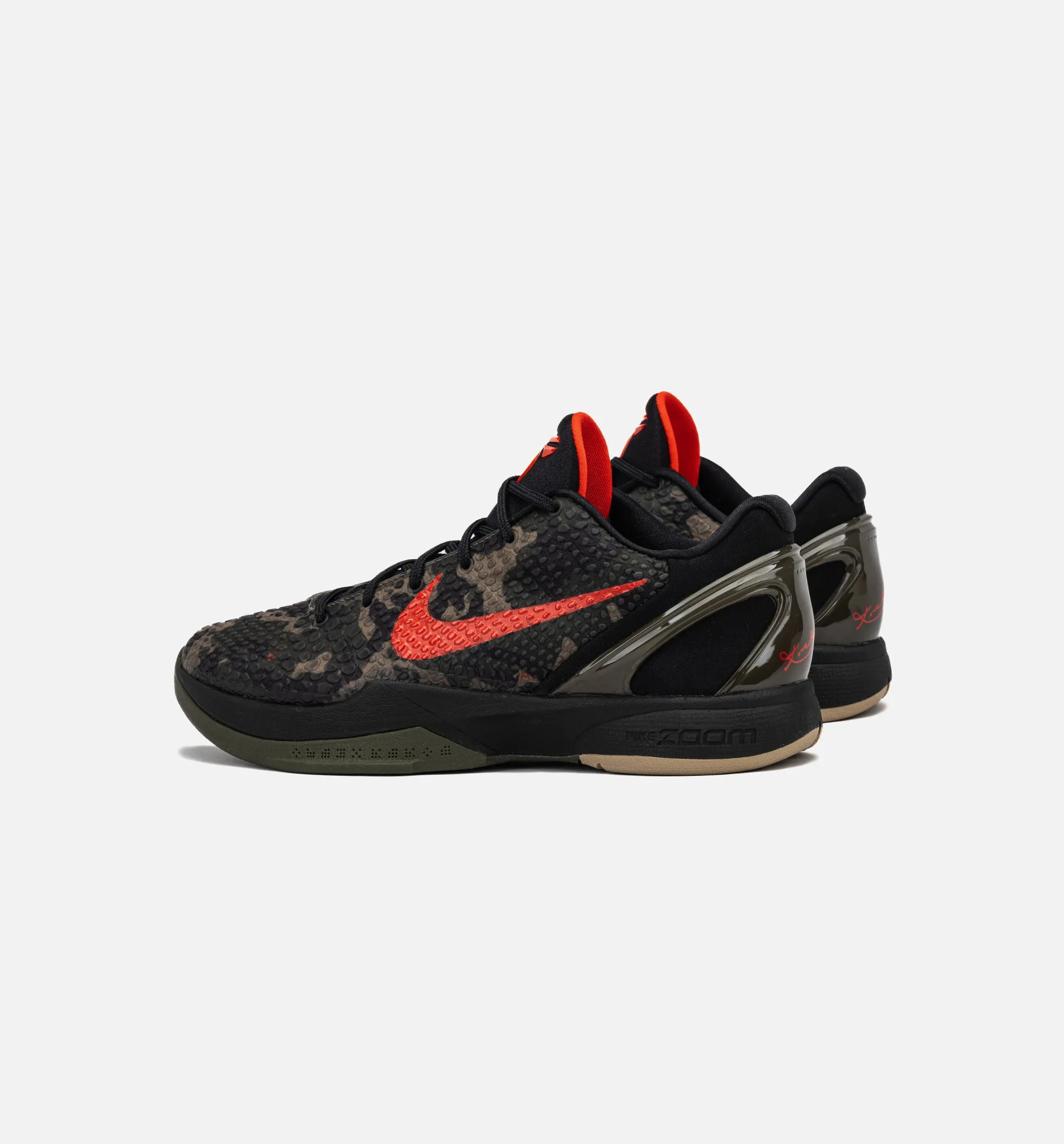 Kobe 6 Protro Italian Camo Mens Lifestyle Shoe - Black/Crimson Bog/Khaki Limit One Per Customer