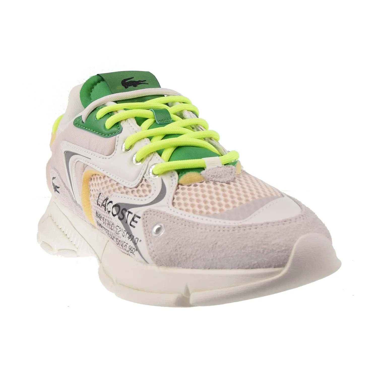 Lacoste L003 Neo Men's Shoes Off White-Green