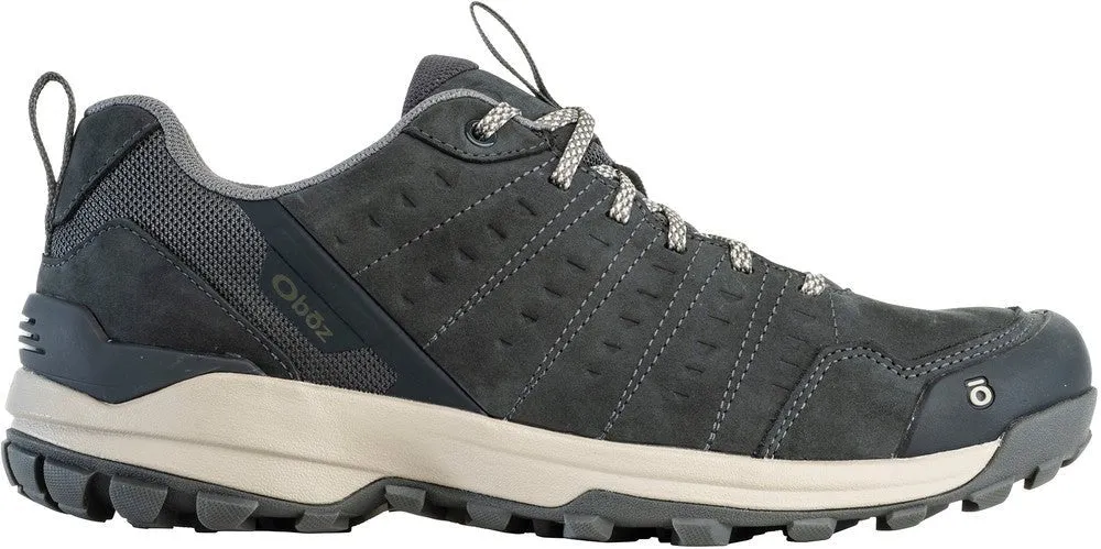 Oboz Men's Sypes Low Leather Waterproof Shoe - Lava Rock