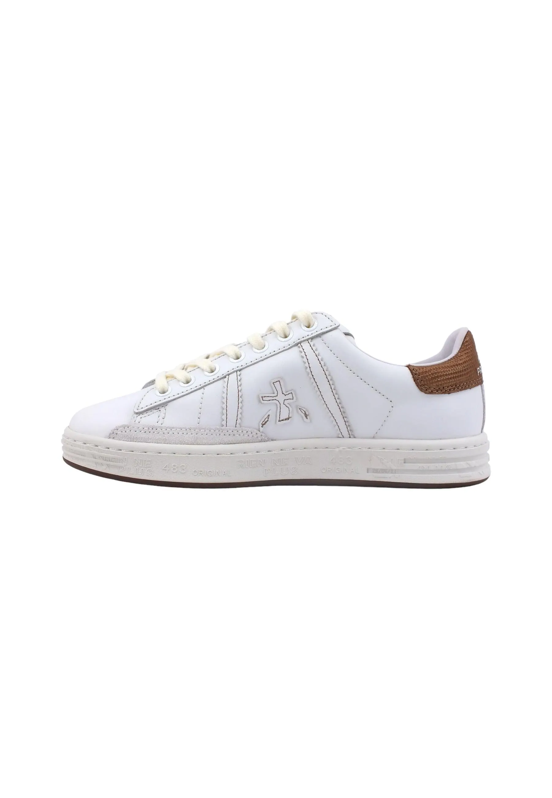 PREMIATA Sneaker Donna White Bronze RUSSELLD-6507