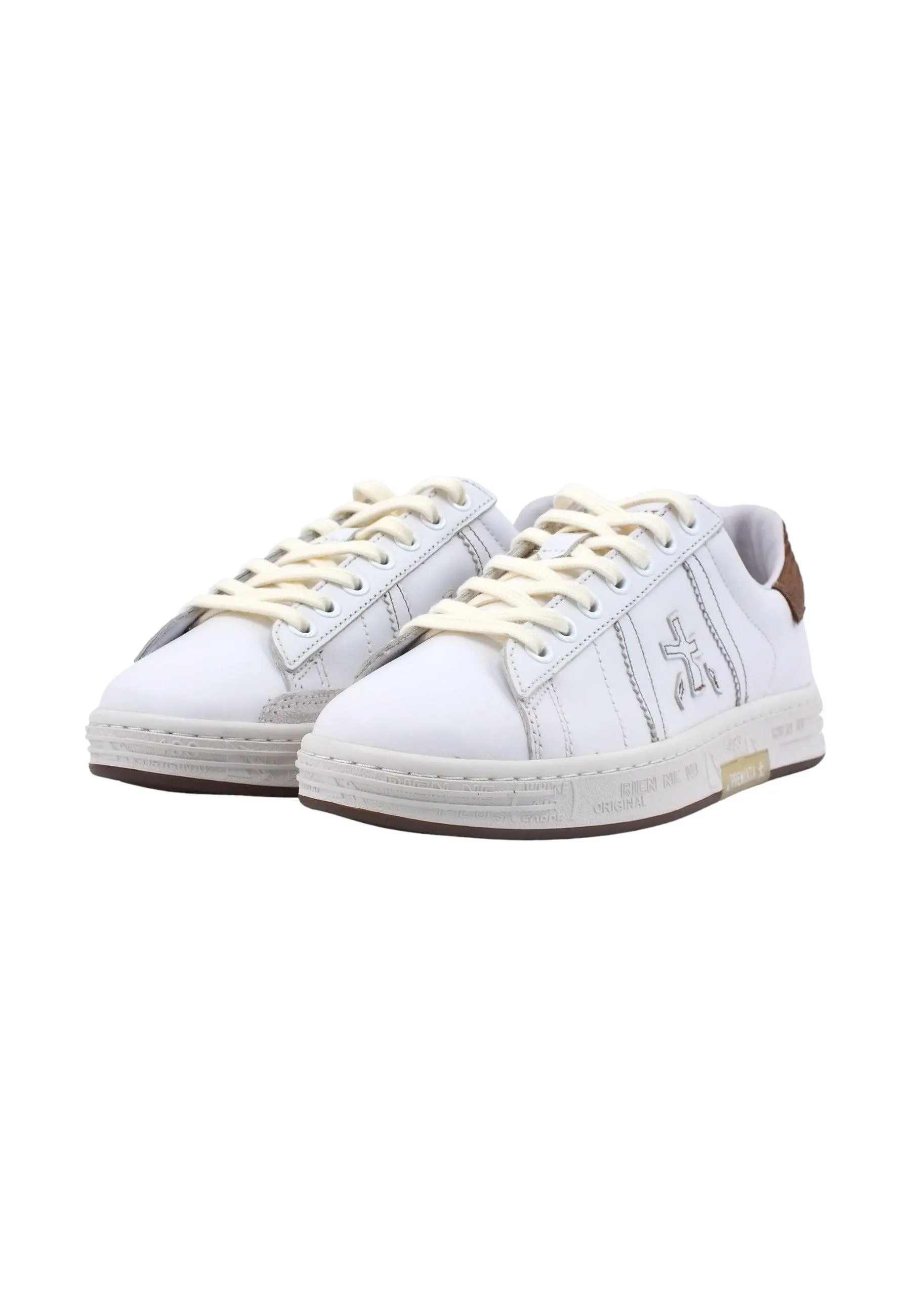 PREMIATA Sneaker Donna White Bronze RUSSELLD-6507