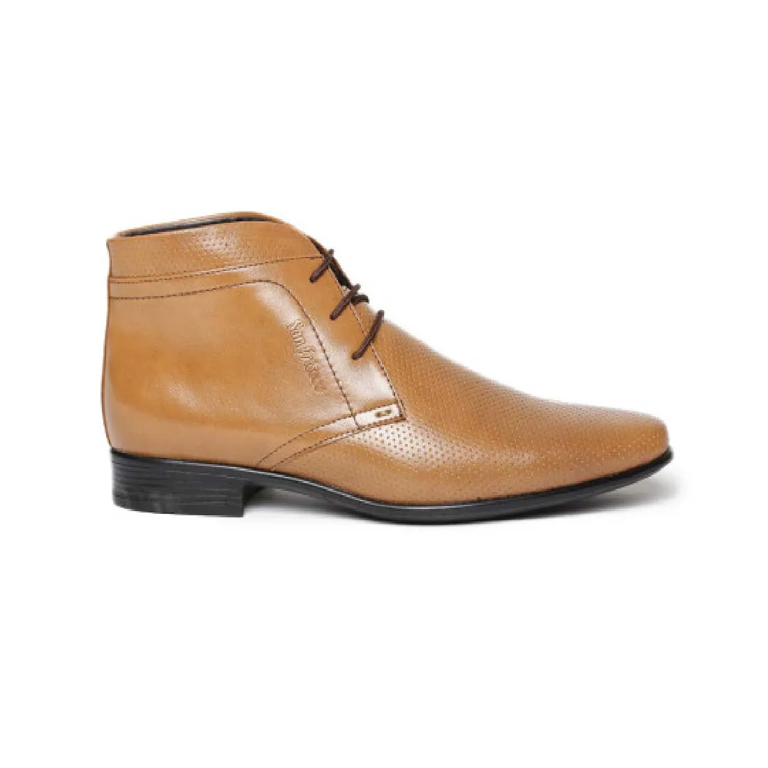 San Frissco Tan Formal Boots For Men