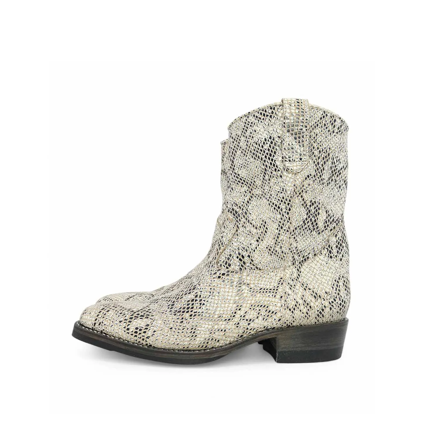 Santa Rosa Brand x Snake Oil Provisions Heartbreaker Boot White Snake