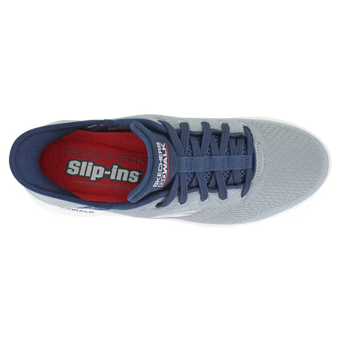 'Skechers' Men's Slip-ins: GO WALK Flex-New World - Grey / Navy