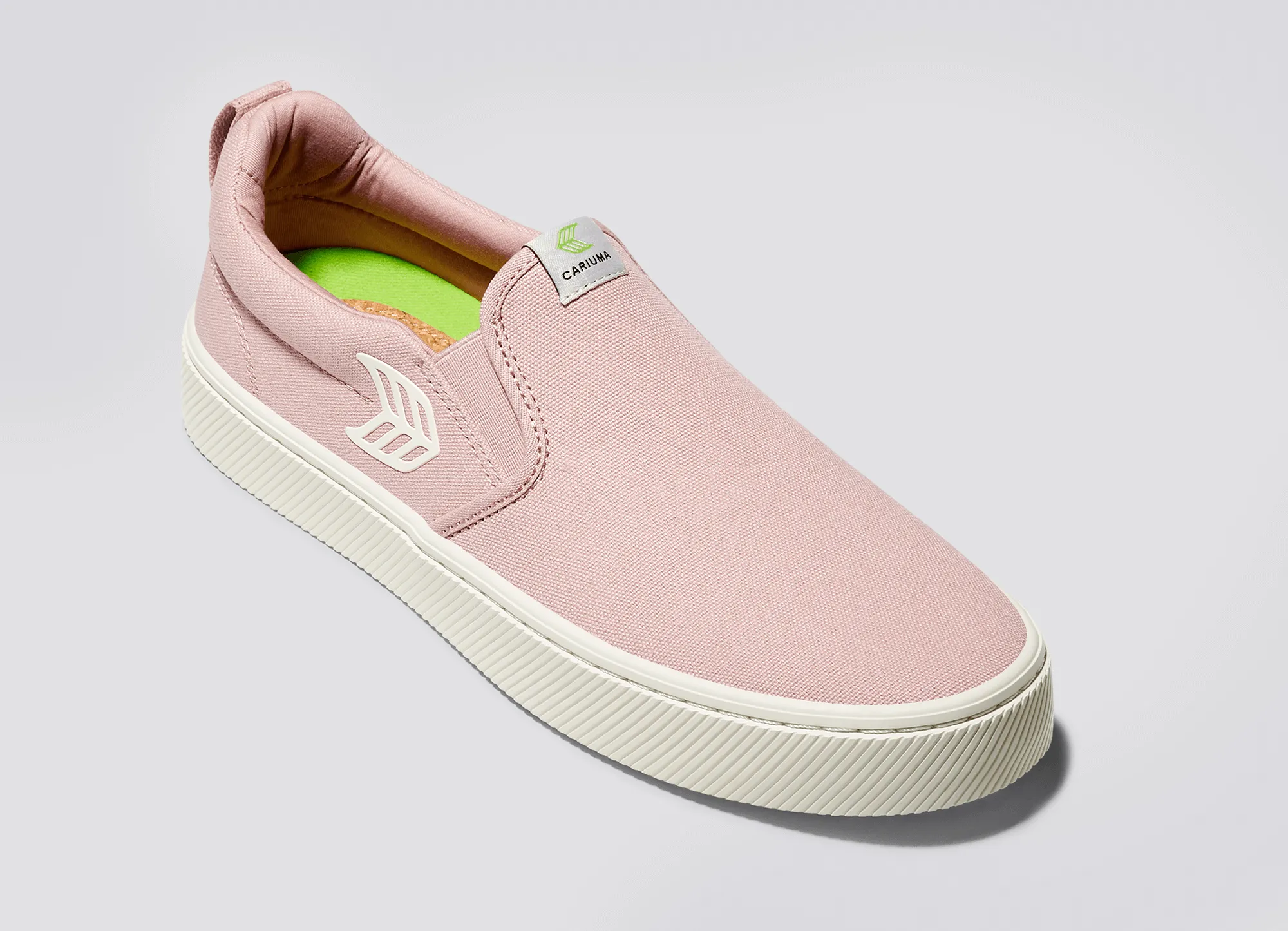 SLIP ON Rose Canvas Ivory Logo Sneaker Men