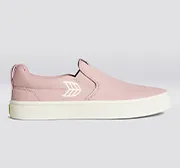 SLIP ON Rose Canvas Ivory Logo Sneaker Men