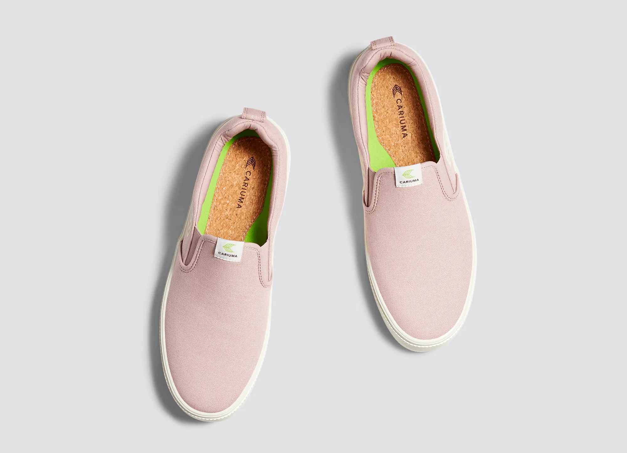 SLIP ON Rose Canvas Ivory Logo Sneaker Women