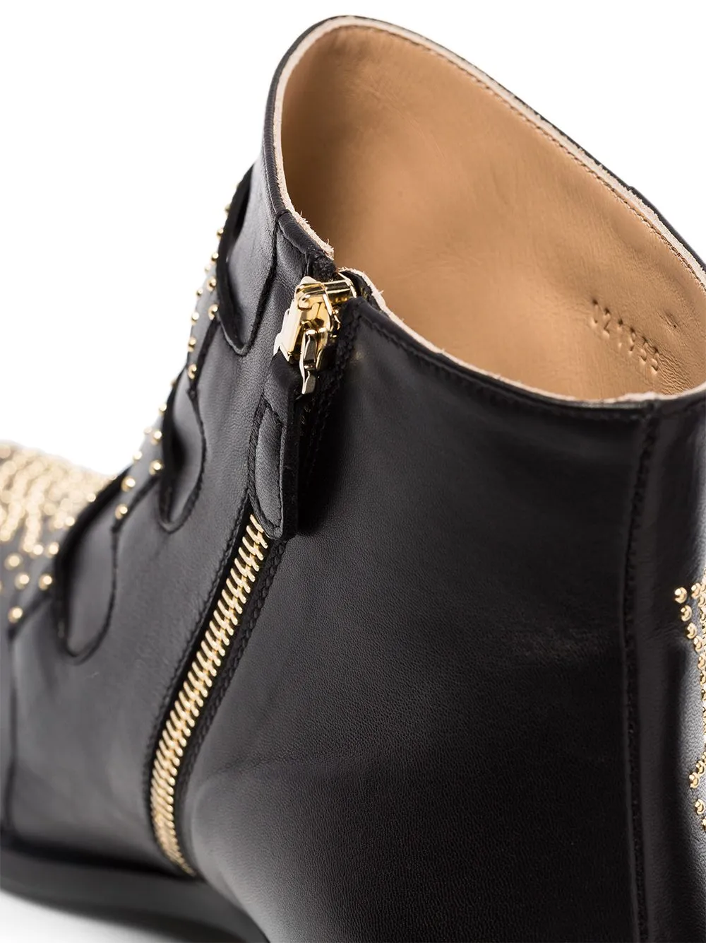 Susanna Low Boots, Black/Gold