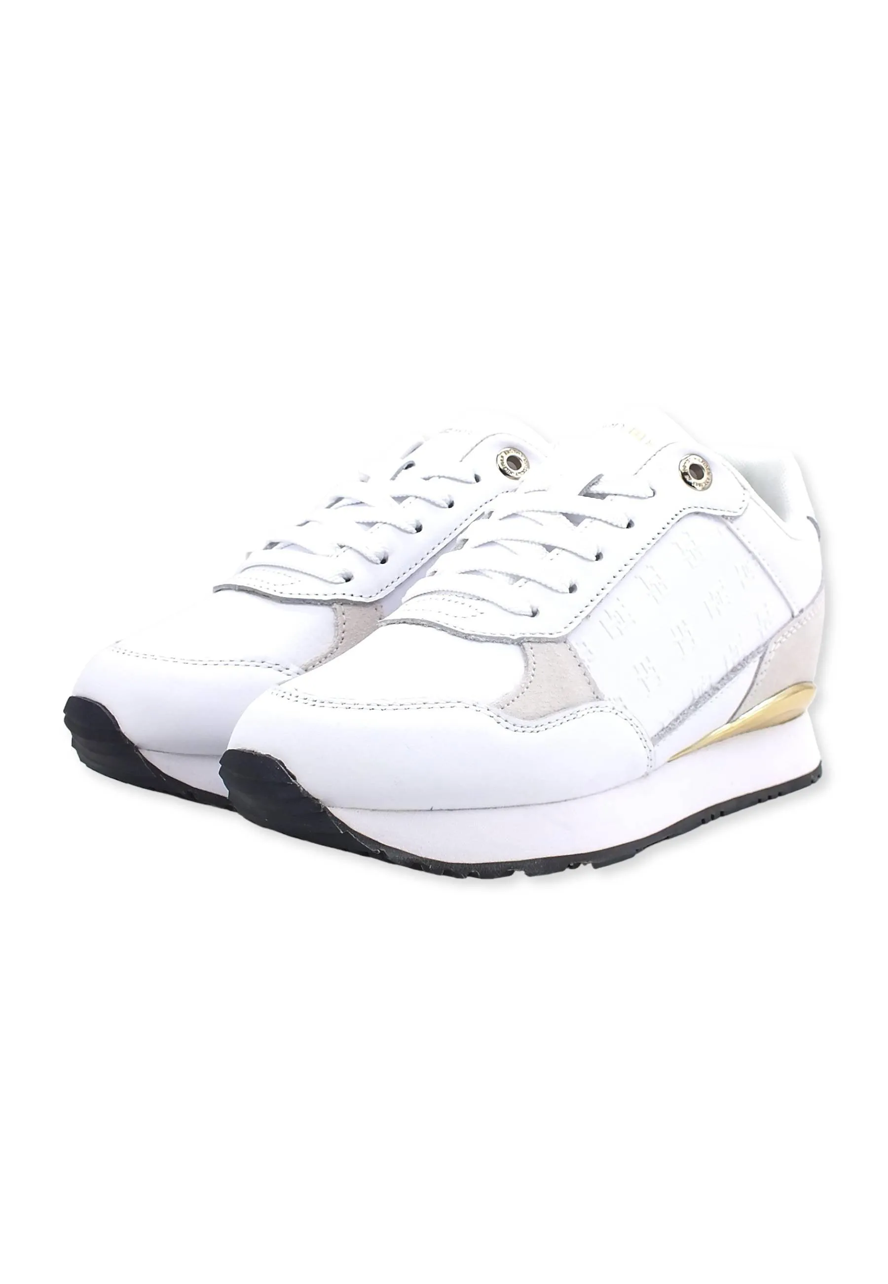 TOMMY HILFIGER Sneaker Donna White Gold FW0FW06784