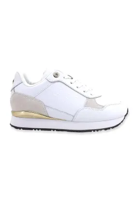 TOMMY HILFIGER Sneaker Donna White Gold FW0FW06784