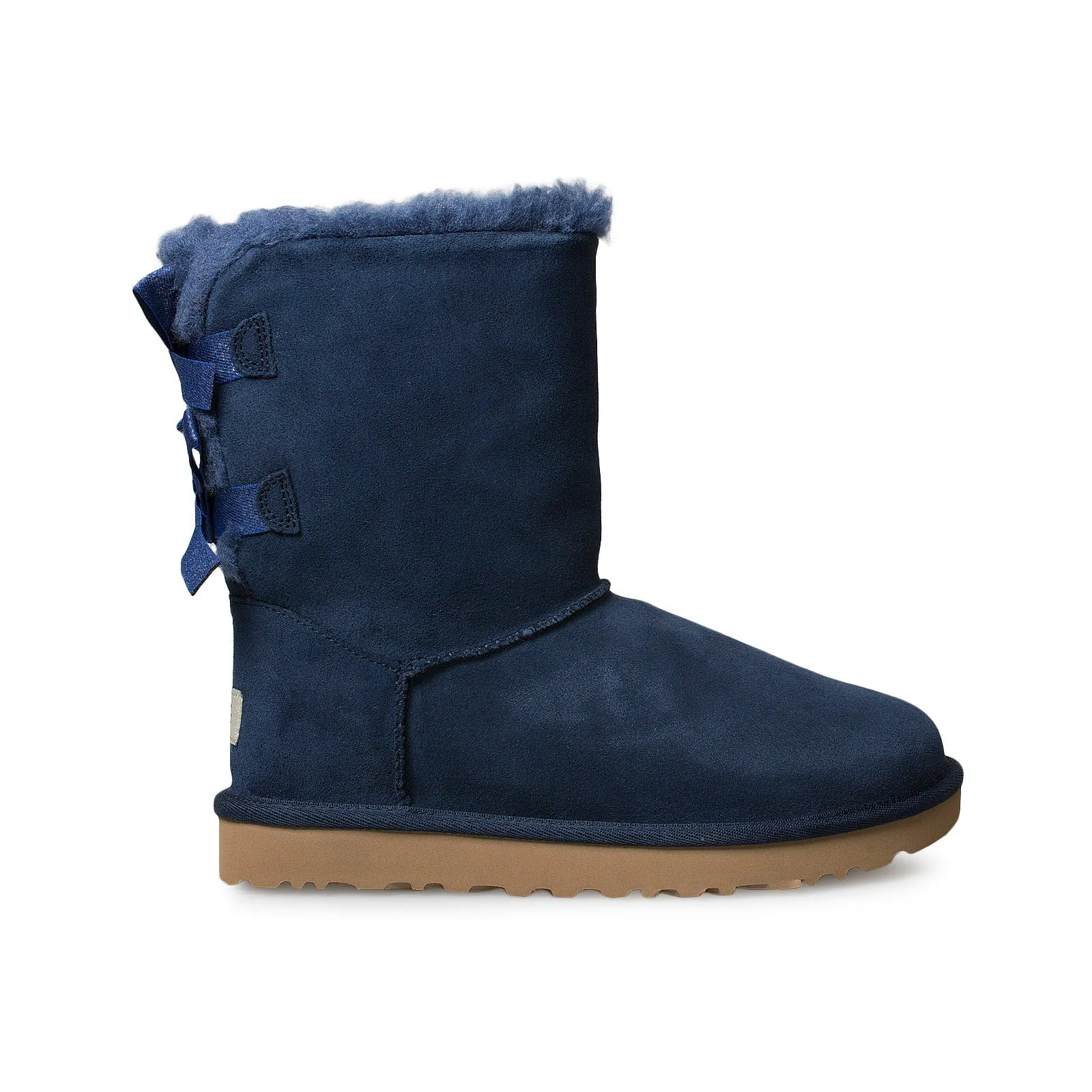 UGG Bailey Bow Sparkler Navy Boots - Women's