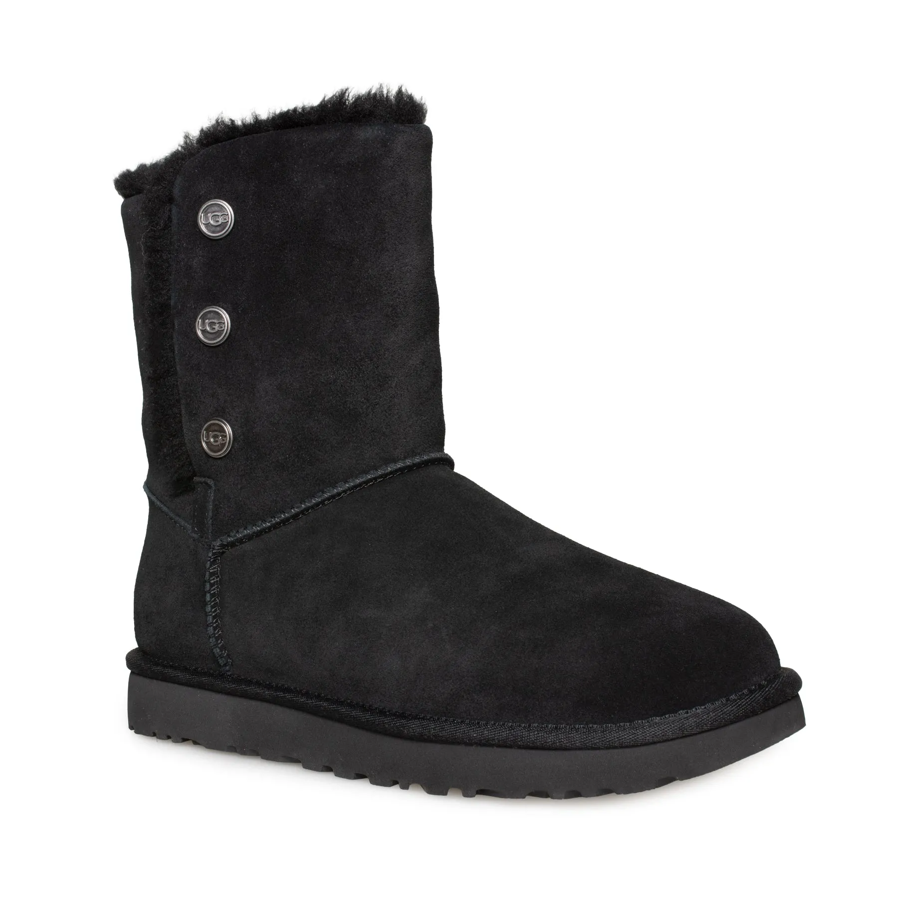 UGG Bailey Snaps Black Boots - Women's