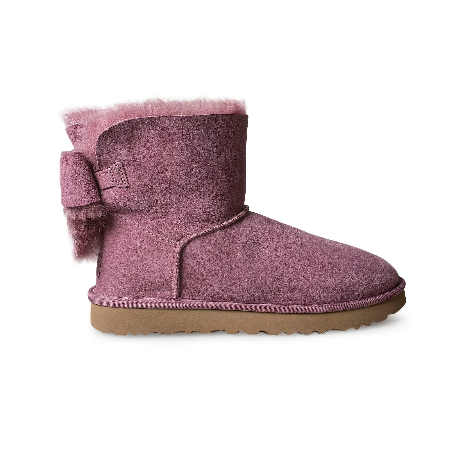 Womens UGG Classic Heritage Bow Boots in Urchin – Stylish and Comfortable Winter Footwear