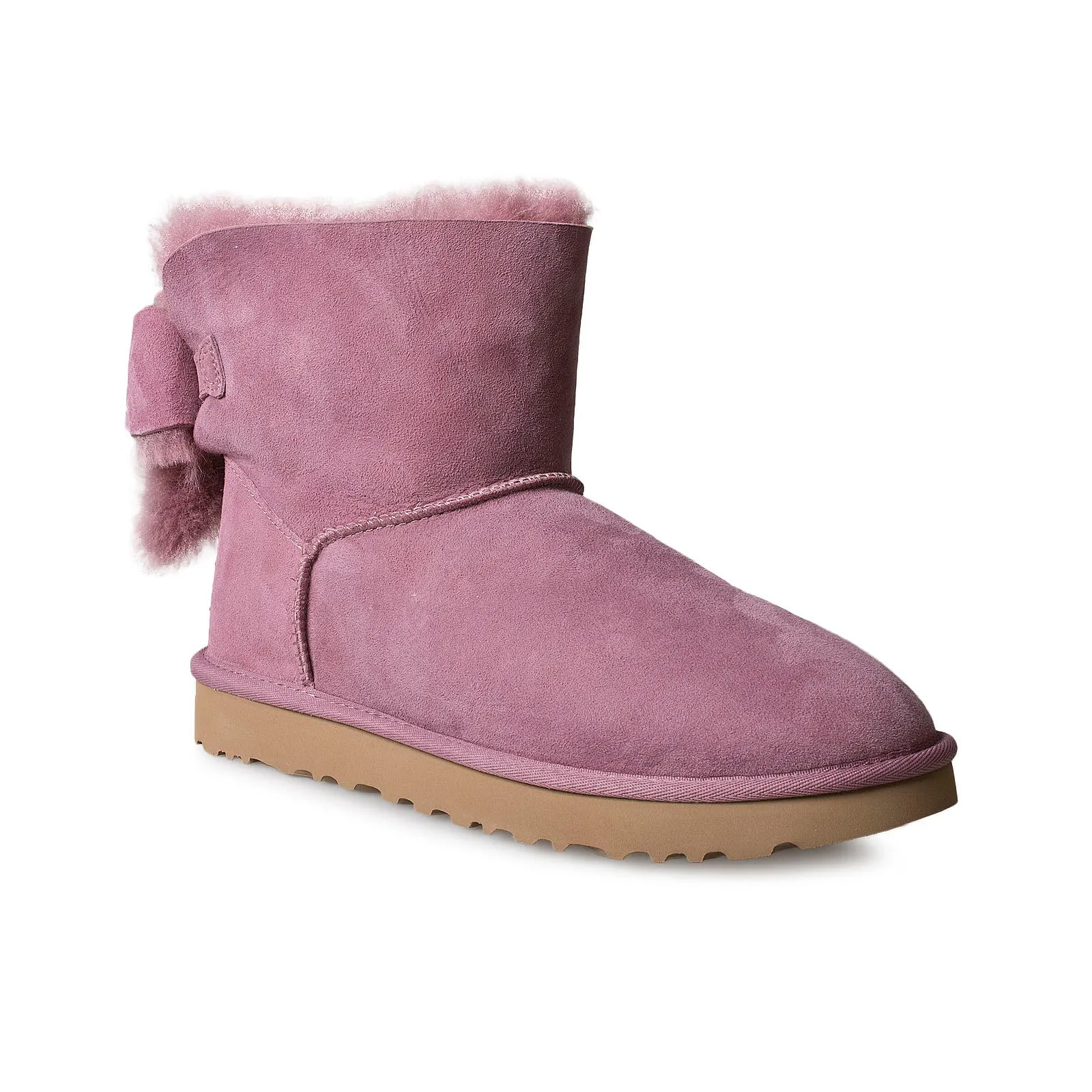 Womens UGG Classic Heritage Bow Boots in Urchin – Stylish and Comfortable Winter Footwear