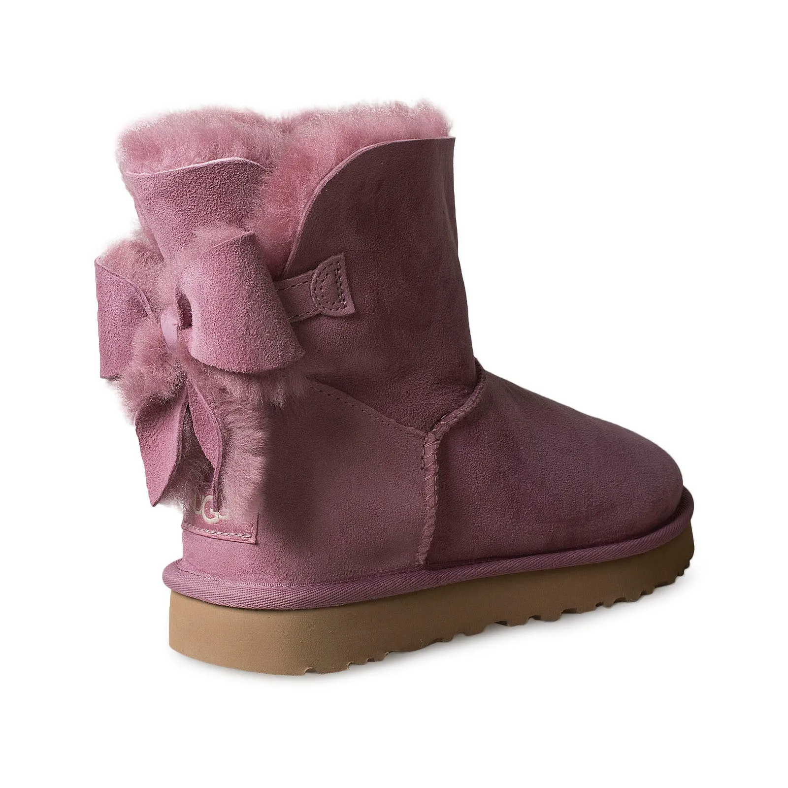 Womens UGG Classic Heritage Bow Boots in Urchin – Stylish and Comfortable Winter Footwear