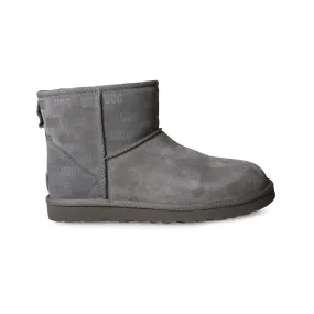 UGG Classic Mini II UGG Print Charcoal Boots - Men's