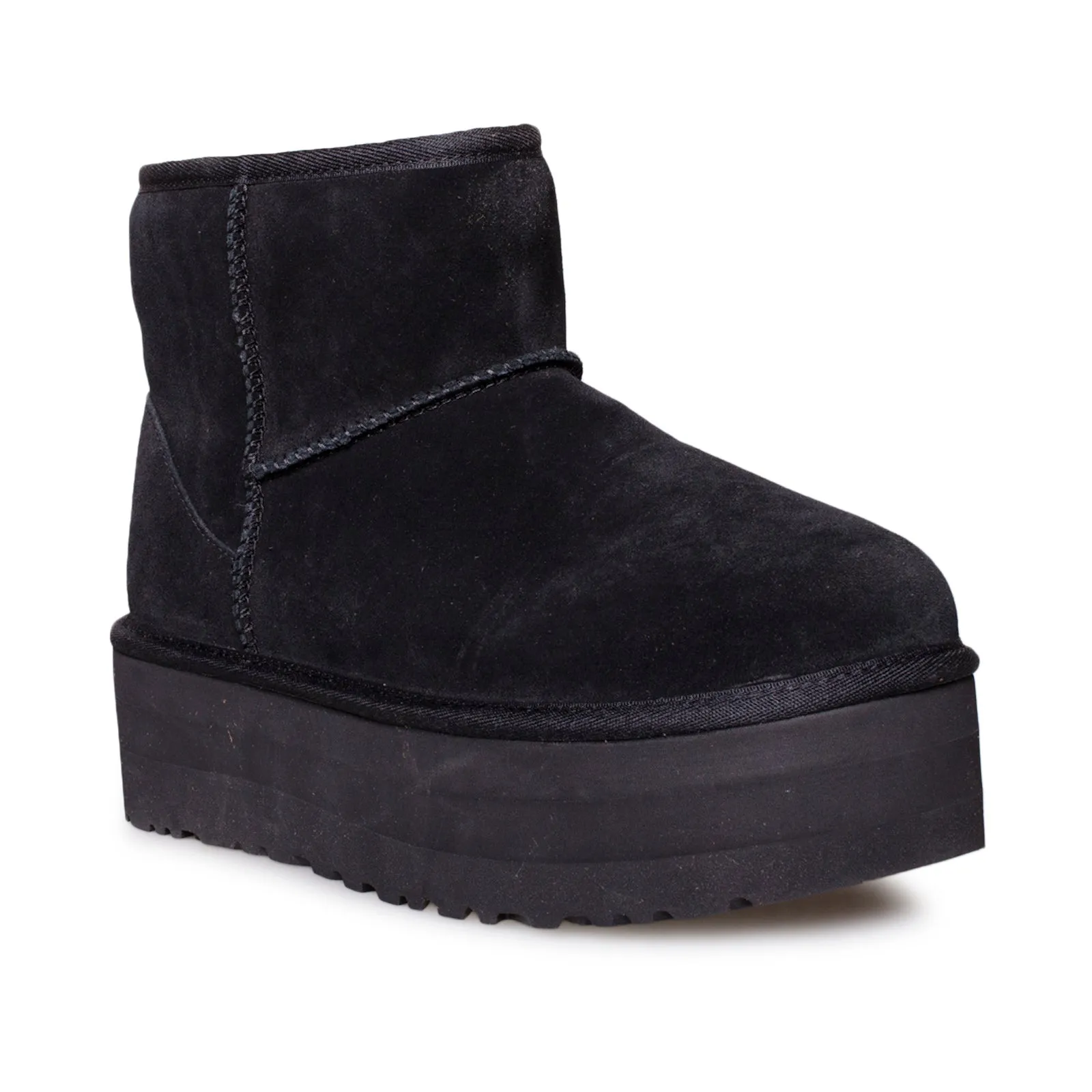 UGG Classic Mini Platform Black Boots - Women's