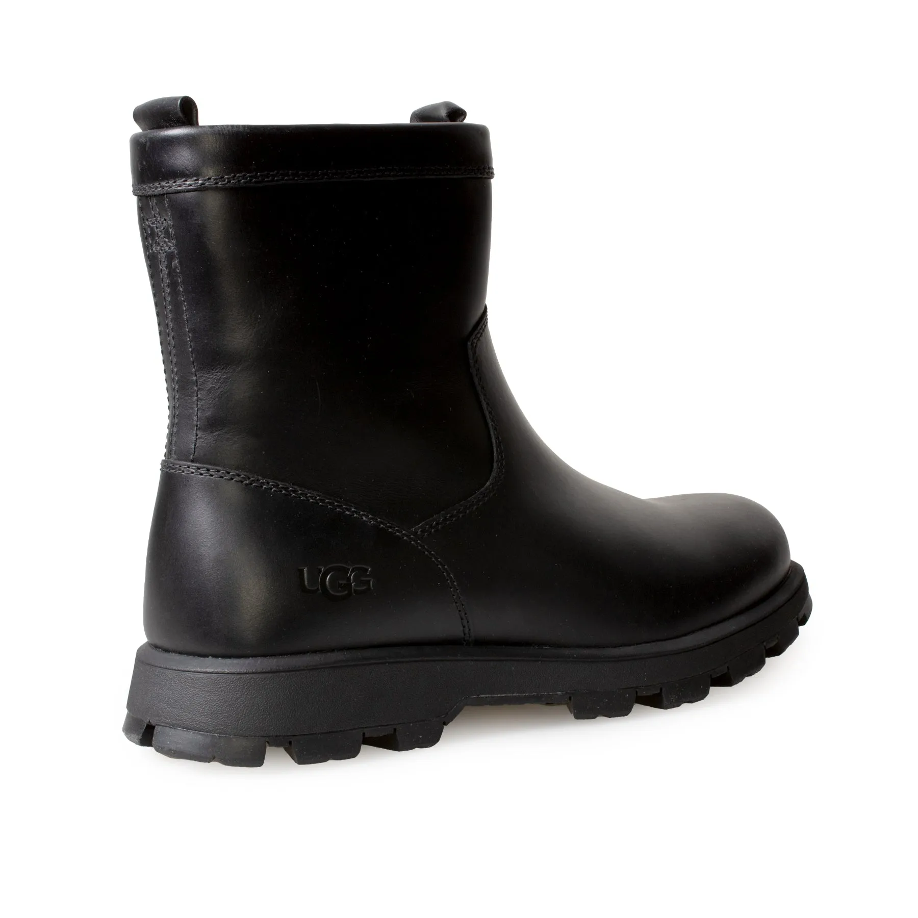 UGG Kennen Black Leather Boots - Men's