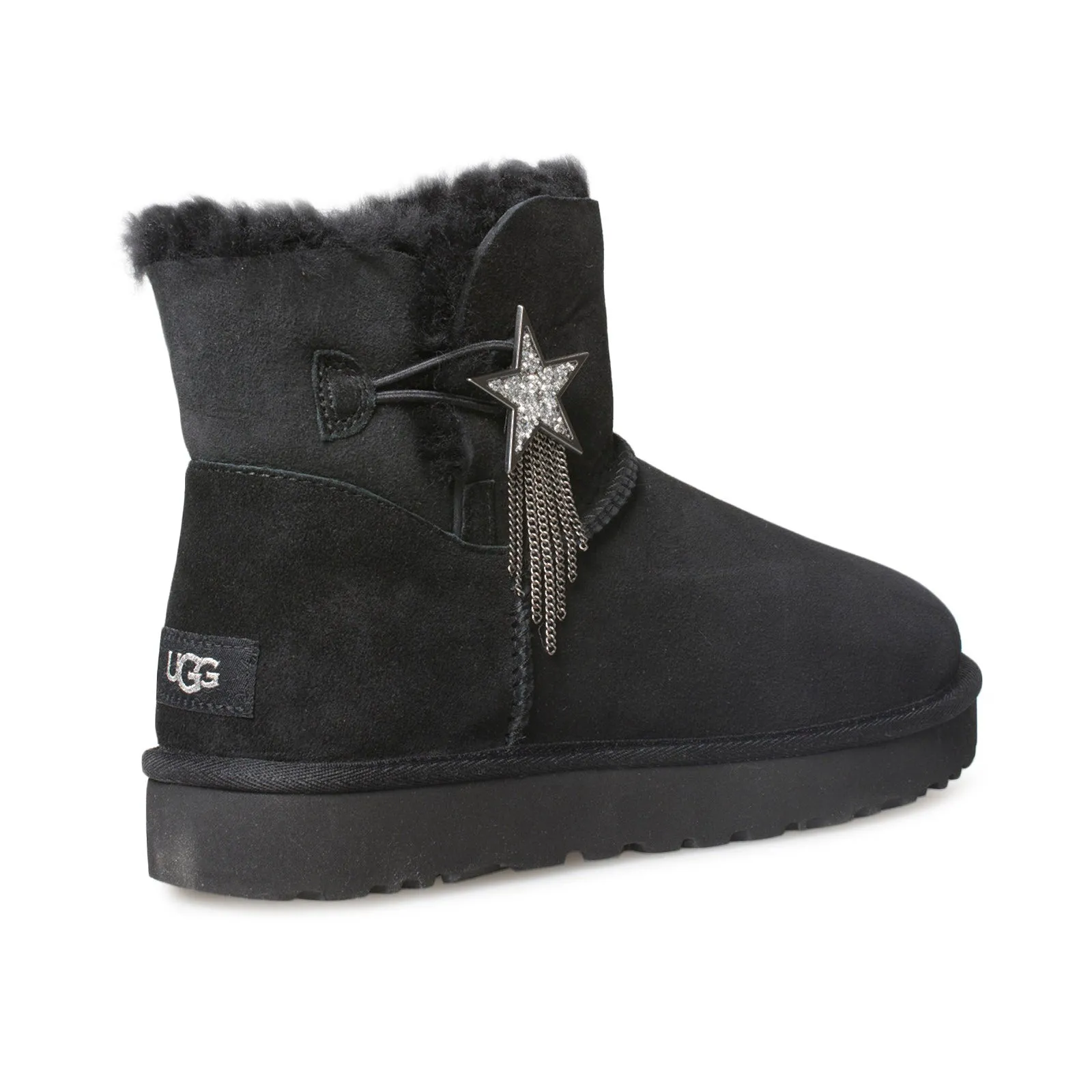 UGG Mini Bailey Star Black Boots - Women's